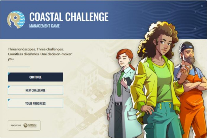 Coastal Challenge game session with students at the University of Catania